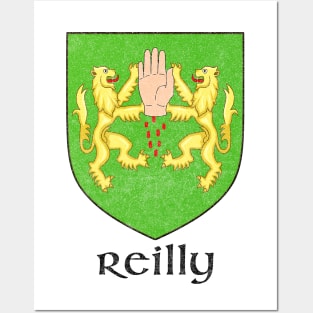 Reilly / Faded Style Family Crest Design Posters and Art